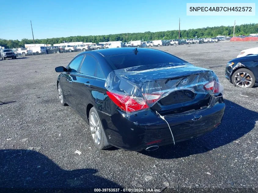 5NPEC4AB7CH452572 2012 Hyundai Sonata Se 2.0T