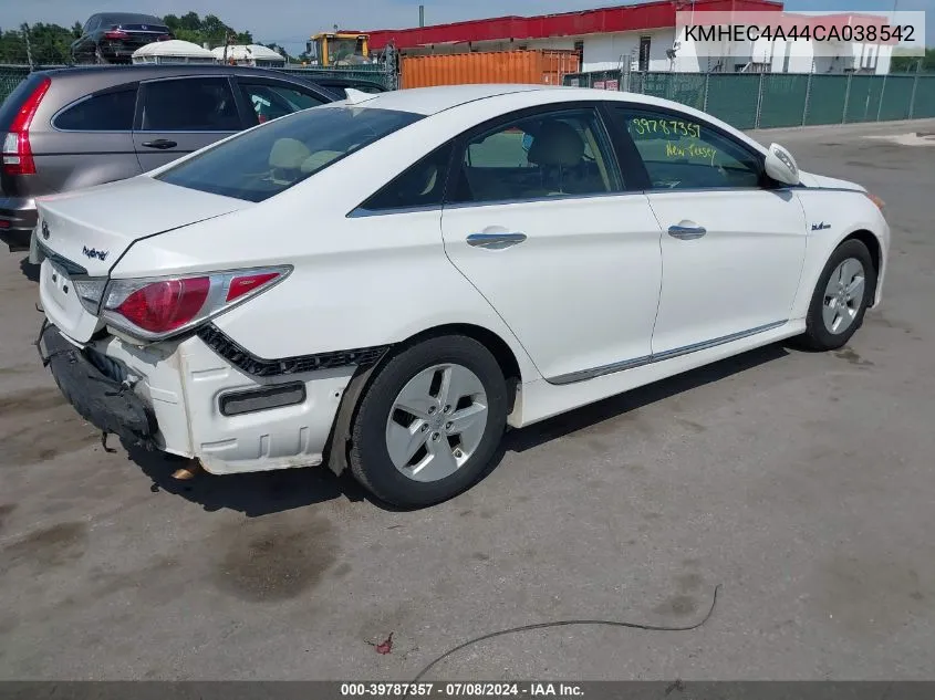 KMHEC4A44CA038542 2012 Hyundai Sonata Hybrid