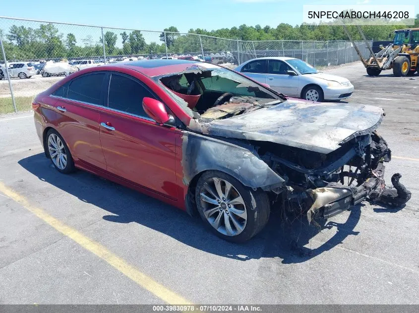 2012 Hyundai Sonata Se 2.0T VIN: 5NPEC4AB0CH446208 Lot: 39830978