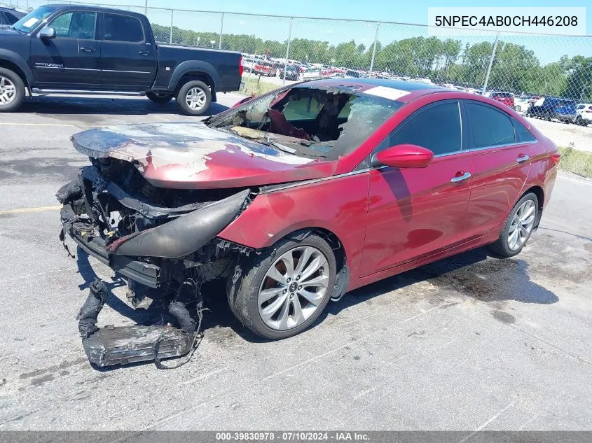 2012 Hyundai Sonata Se 2.0T VIN: 5NPEC4AB0CH446208 Lot: 39830978