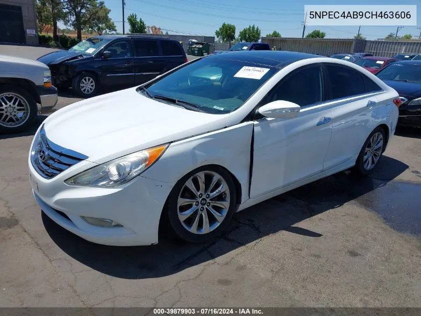 2012 Hyundai Sonata Limited 2.0T VIN: 5NPEC4AB9CH463606 Lot: 39879903