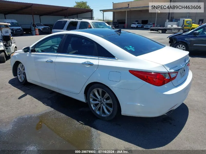 2012 Hyundai Sonata Limited 2.0T VIN: 5NPEC4AB9CH463606 Lot: 39879903