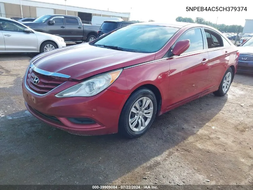 5NPEB4AC5CH379374 2012 Hyundai Sonata Gls