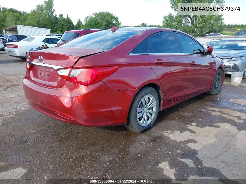 5NPEB4AC5CH379374 2012 Hyundai Sonata Gls