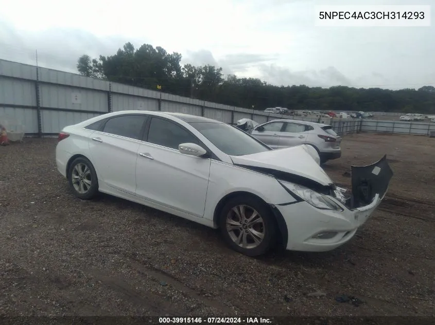 5NPEC4AC3CH314293 2012 Hyundai Sonata Limited