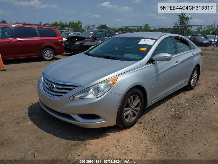 5NPEB4AC4CH313317 2012 Hyundai Sonata Gls