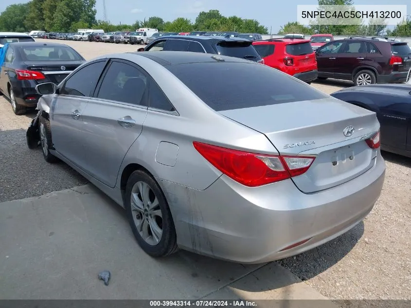 2012 Hyundai Sonata Limited VIN: 5NPEC4AC5CH413200 Lot: 39943314