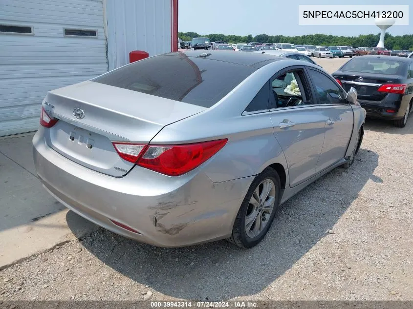 2012 Hyundai Sonata Limited VIN: 5NPEC4AC5CH413200 Lot: 39943314