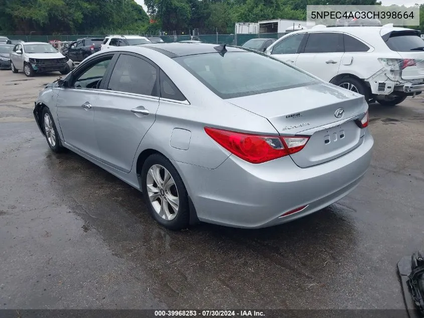 5NPEC4AC3CH398664 2012 Hyundai Sonata Limited