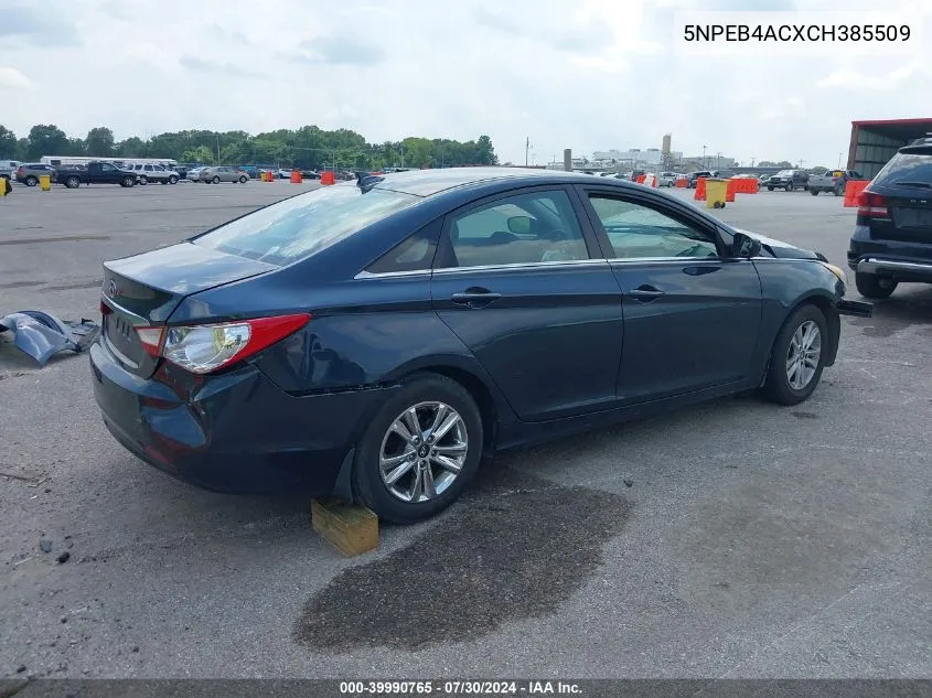 5NPEB4ACXCH385509 2012 Hyundai Sonata Gls