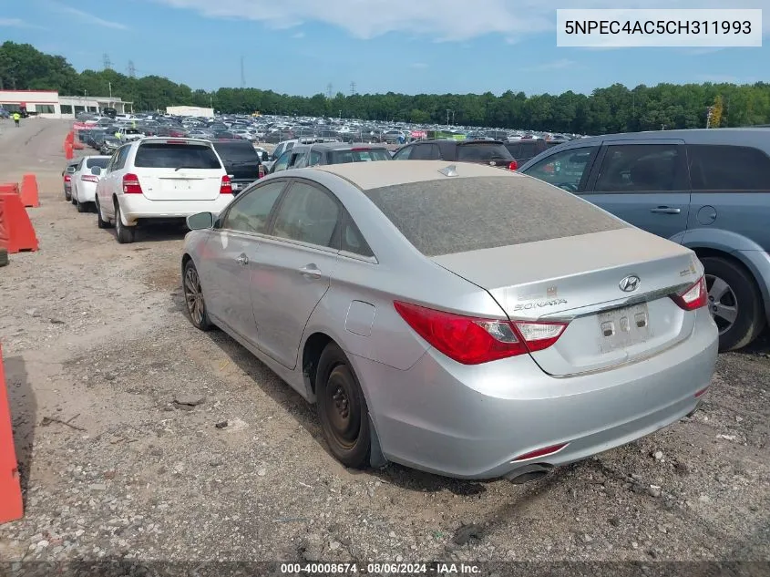 5NPEC4AC5CH311993 2012 Hyundai Sonata Se