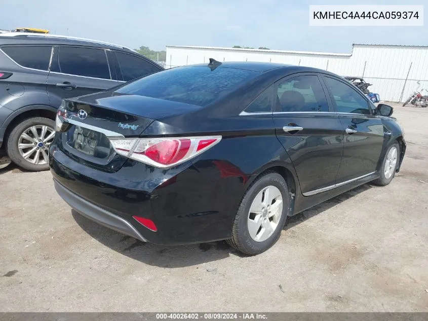 KMHEC4A44CA059374 2012 Hyundai Sonata Hybrid