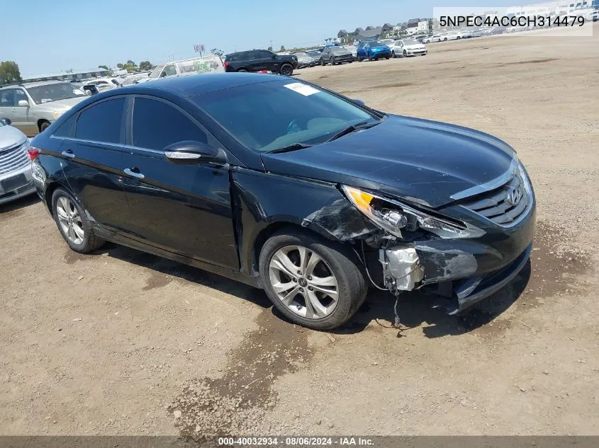 2012 Hyundai Sonata Limited VIN: 5NPEC4AC6CH314479 Lot: 40032934