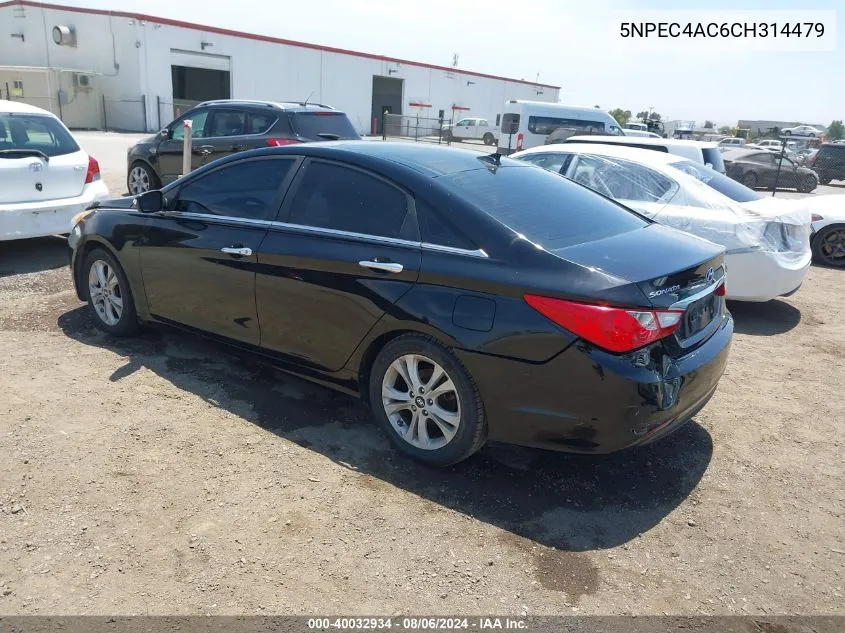 5NPEC4AC6CH314479 2012 Hyundai Sonata Limited