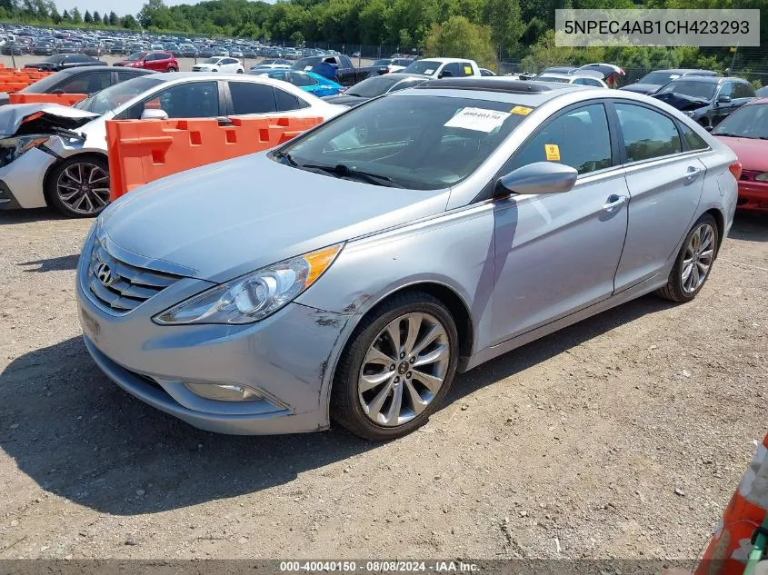 2012 Hyundai Sonata Se 2.0T VIN: 5NPEC4AB1CH423293 Lot: 40040150