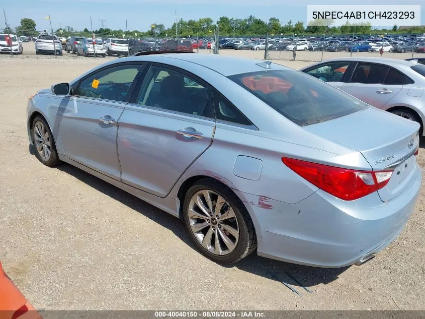 5NPEC4AB1CH423293 2012 Hyundai Sonata Se 2.0T