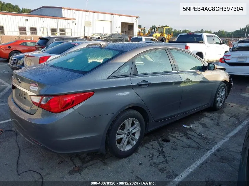 5NPEB4AC8CH397304 2012 Hyundai Sonata Gls