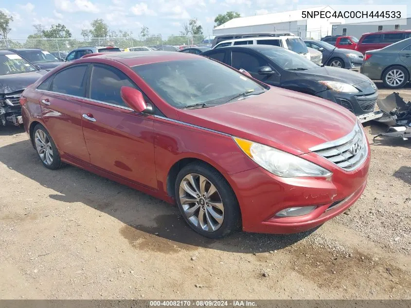 2012 Hyundai Sonata Se VIN: 5NPEC4AC0CH444533 Lot: 40082170