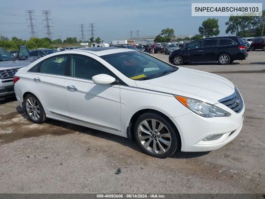 5NPEC4AB5CH408103 2012 Hyundai Sonata Se 2.0T