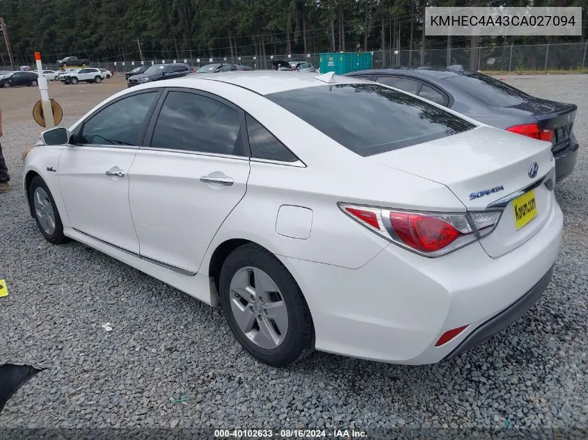 KMHEC4A43CA027094 2012 Hyundai Sonata Hybrid