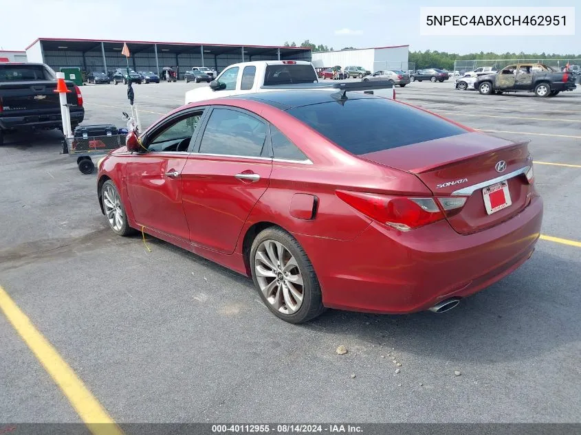 2012 Hyundai Sonata Limited 2.0T VIN: 5NPEC4ABXCH462951 Lot: 40112955