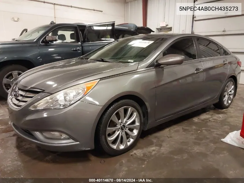 2012 Hyundai Sonata Se 2.0T VIN: 5NPEC4AB0CH435273 Lot: 40114670