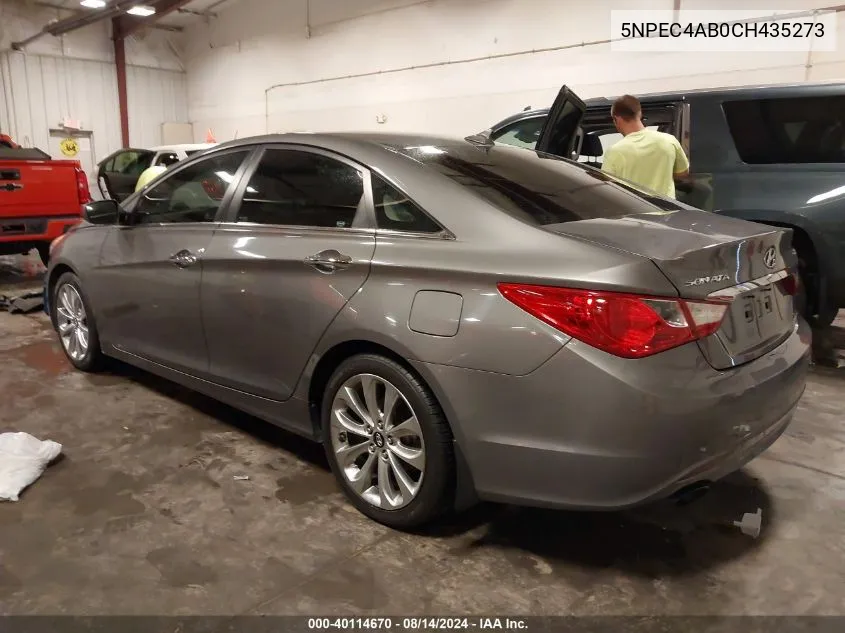 5NPEC4AB0CH435273 2012 Hyundai Sonata Se 2.0T