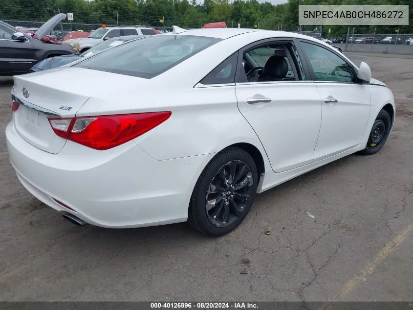 2012 Hyundai Sonata Se 2.0T VIN: 5NPEC4AB0CH486272 Lot: 40126896