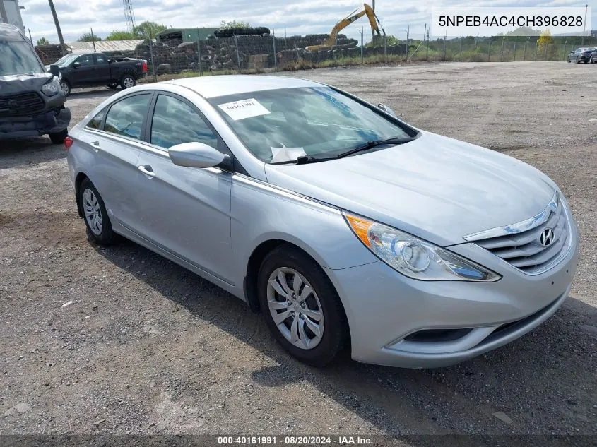 2012 Hyundai Sonata Gls VIN: 5NPEB4AC4CH396828 Lot: 40161991