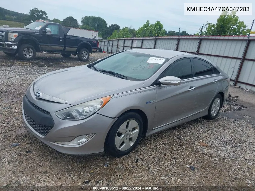 2012 Hyundai Sonata Hybrid VIN: KMHEC4A47CA047283 Lot: 40169512