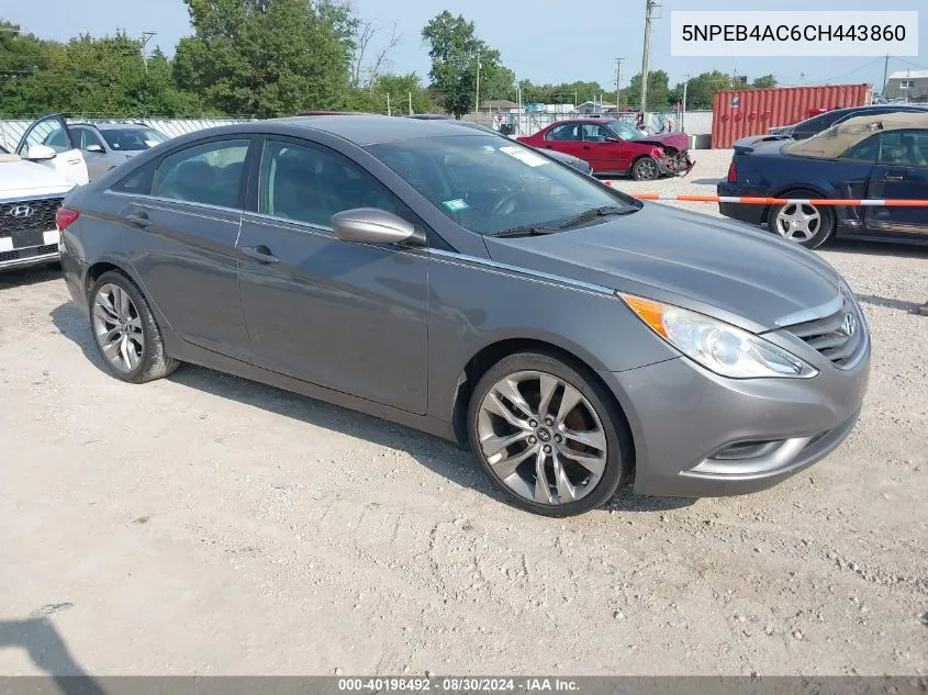 5NPEB4AC6CH443860 2012 Hyundai Sonata Gls