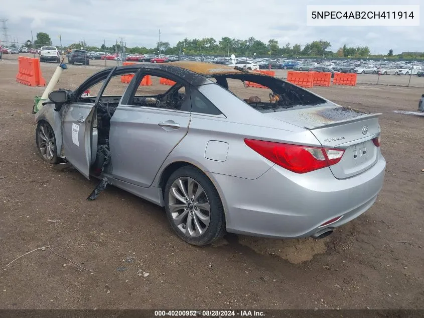 5NPEC4AB2CH411914 2012 Hyundai Sonata Se 2.0T