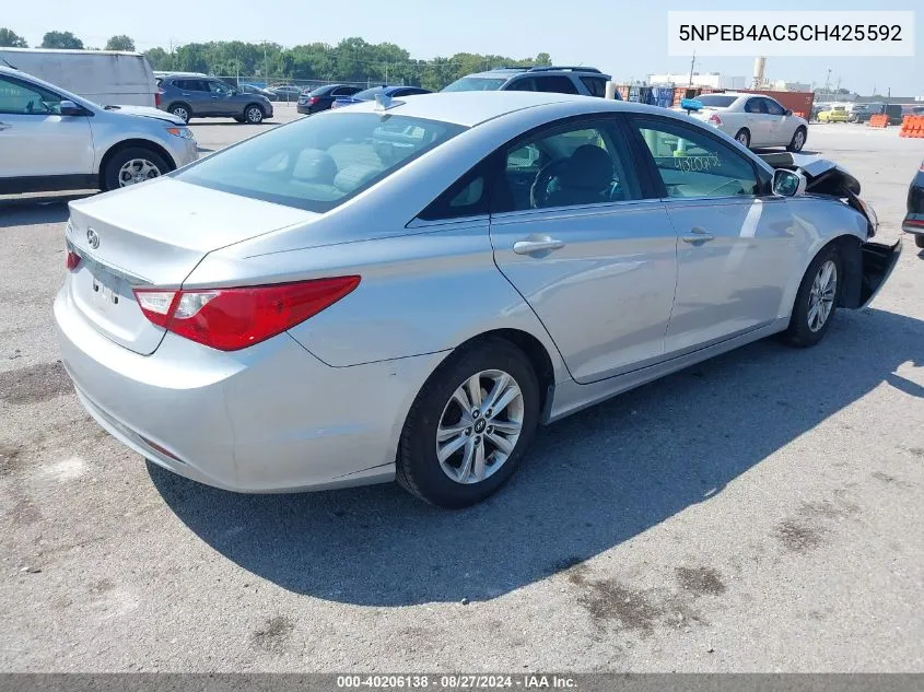 5NPEB4AC5CH425592 2012 Hyundai Sonata Gls