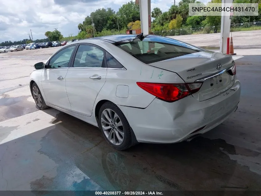 5NPEC4AB4CH431470 2012 Hyundai Sonata Limited 2.0T