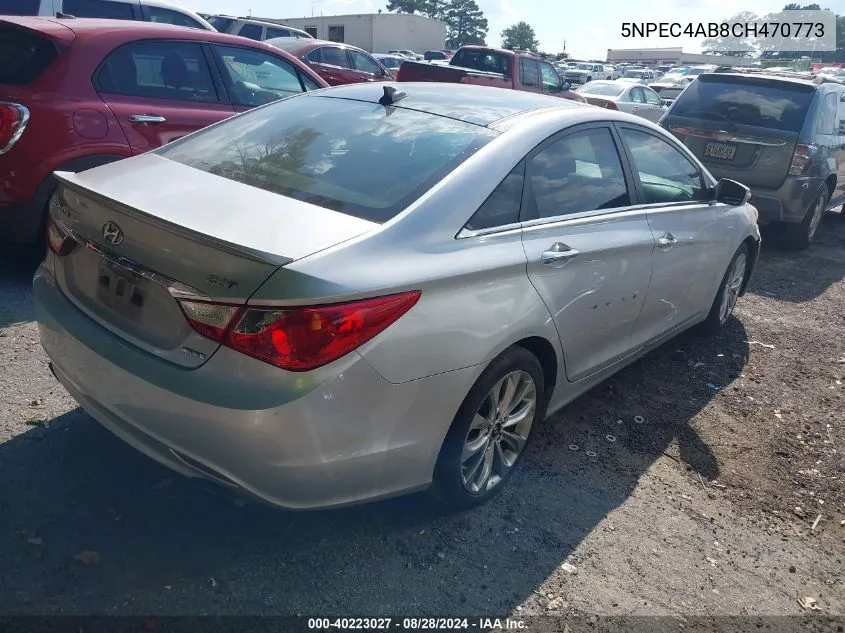 2012 Hyundai Sonata Limited 2.0T VIN: 5NPEC4AB8CH470773 Lot: 40223027