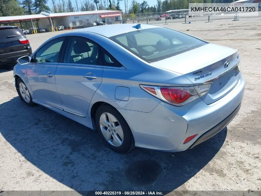 2012 Hyundai Sonata Hybrid VIN: KMHEC4A46CA041720 Lot: 40225319