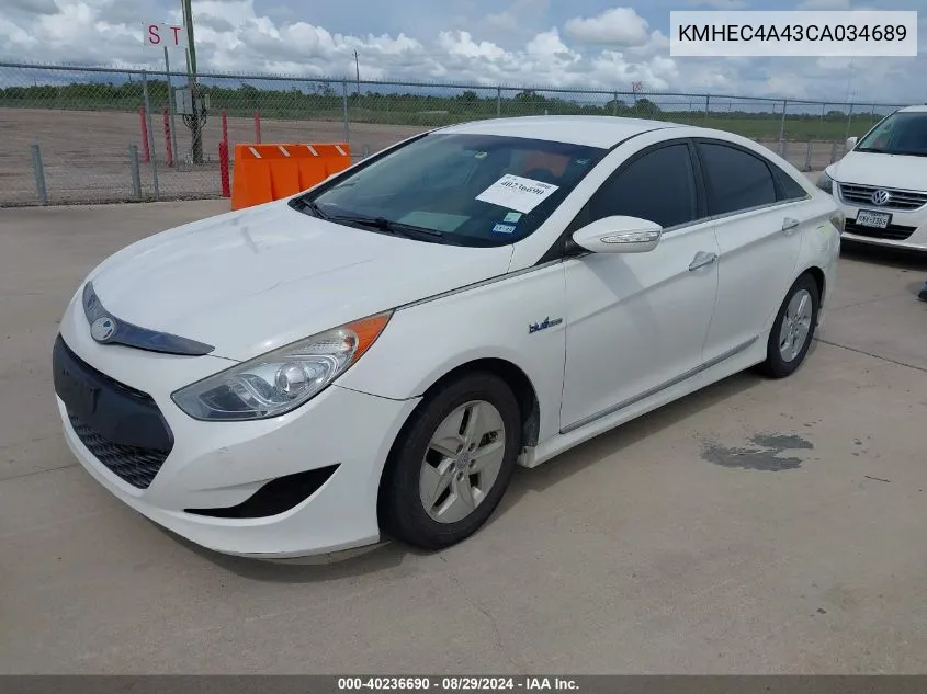 KMHEC4A43CA034689 2012 Hyundai Sonata Hybrid