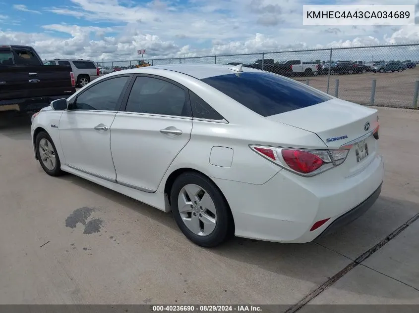 KMHEC4A43CA034689 2012 Hyundai Sonata Hybrid