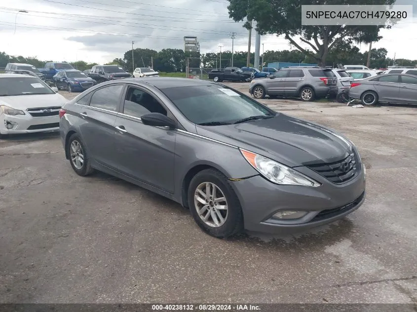 2012 Hyundai Sonata Se VIN: 5NPEC4AC7CH479280 Lot: 40238132