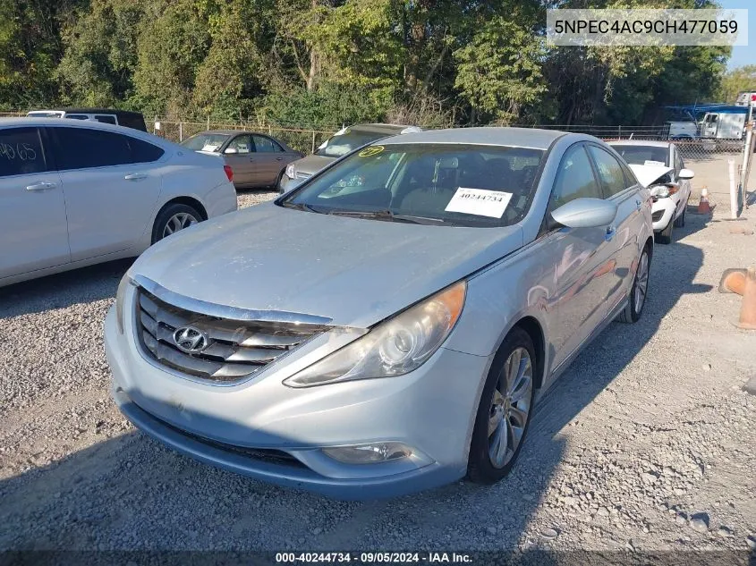 2012 Hyundai Sonata Se VIN: 5NPEC4AC9CH477059 Lot: 40244734