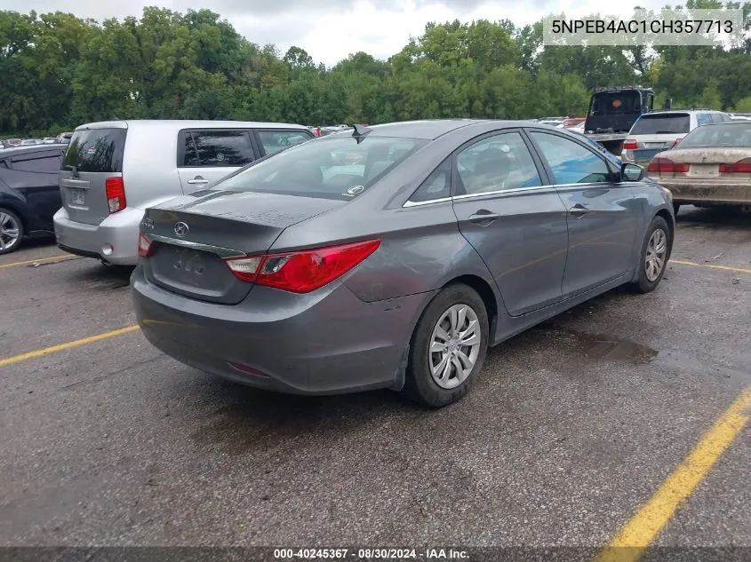 5NPEB4AC1CH357713 2012 Hyundai Sonata Gls