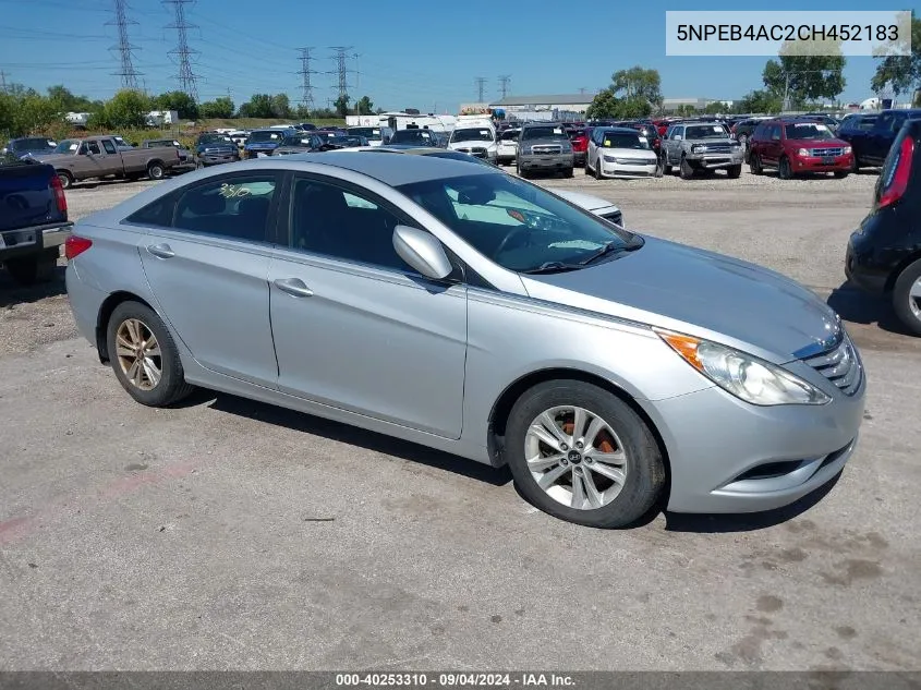 5NPEB4AC2CH452183 2012 Hyundai Sonata Gls