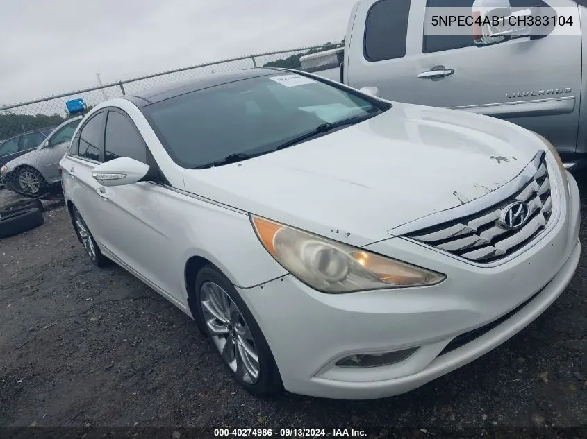 2012 Hyundai Sonata Limited 2.0T VIN: 5NPEC4AB1CH383104 Lot: 40274986