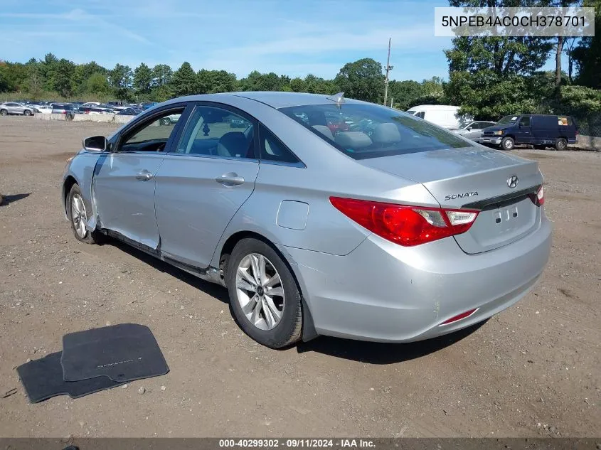 5NPEB4AC0CH378701 2012 Hyundai Sonata Gls