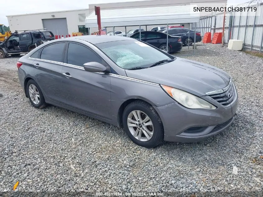 5NPEB4AC1CH381719 2012 Hyundai Sonata Gls