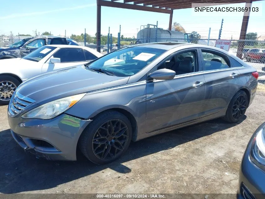 5NPEC4AC5CH369103 2012 Hyundai Sonata Se