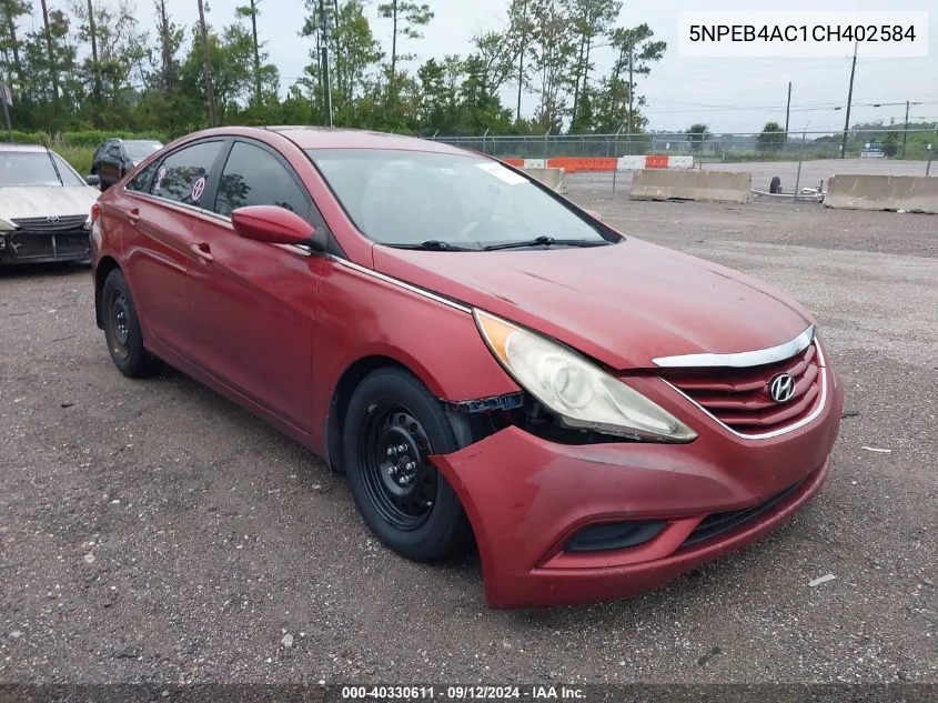 5NPEB4AC1CH402584 2012 Hyundai Sonata Gls