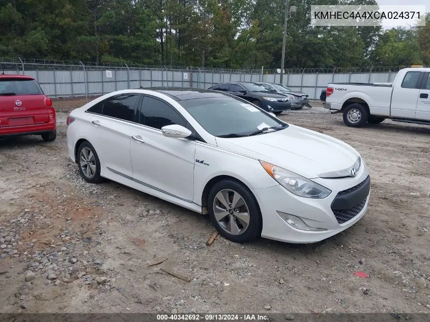 2012 Hyundai Sonata Hybrid VIN: KMHEC4A4XCA024371 Lot: 40342692