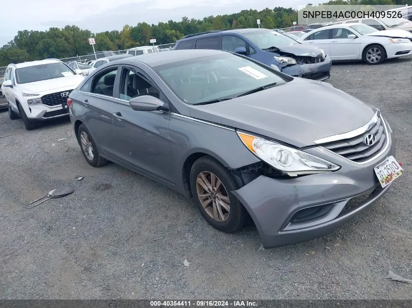 2012 Hyundai Sonata Gls VIN: 5NPEB4AC0CH409526 Lot: 40354411