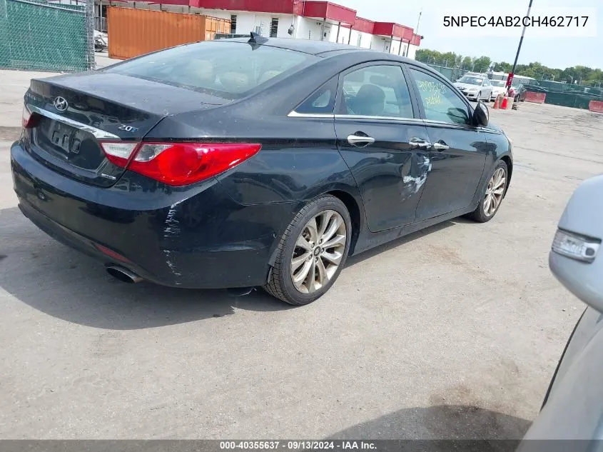 2012 Hyundai Sonata Limited 2.0T VIN: 5NPEC4AB2CH462717 Lot: 40355637